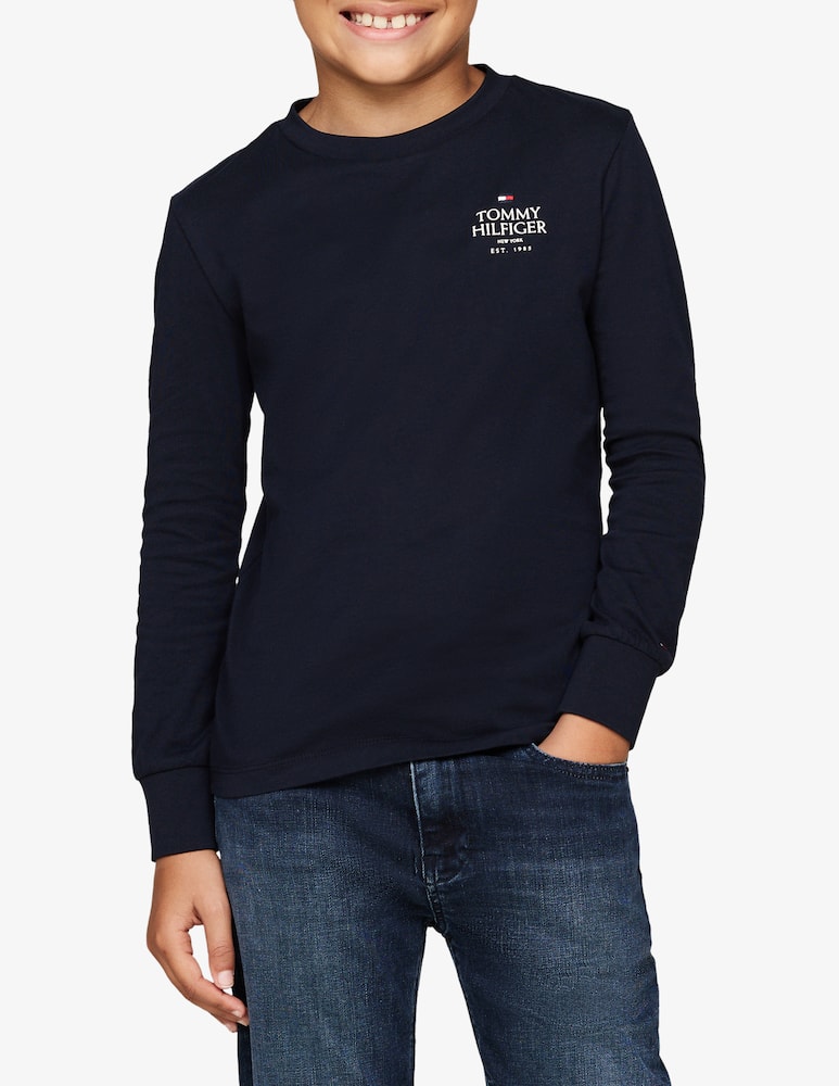 Tommy Hilfiger Maglietta a maniche lunghe in cotone - immagine 2 Tommy Hilfiger Maglietta a maniche lunghe in cotone - immagine 2