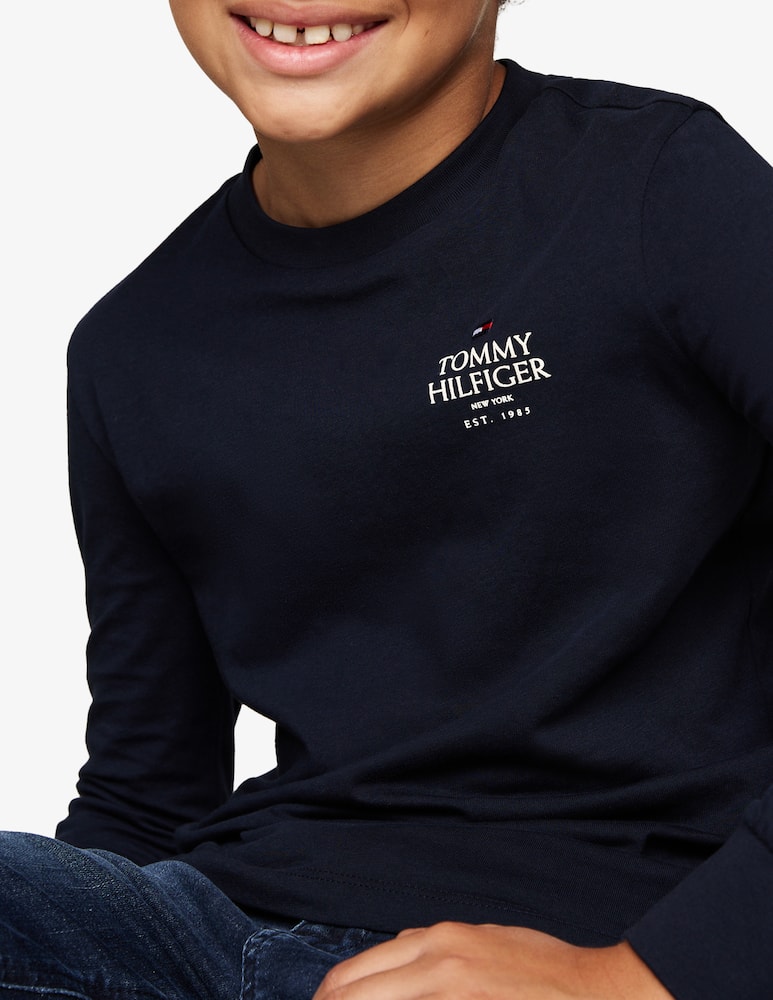 Tommy Hilfiger Maglietta a maniche lunghe in cotone - immagine 4 Tommy Hilfiger Maglietta a maniche lunghe in cotone - immagine 4