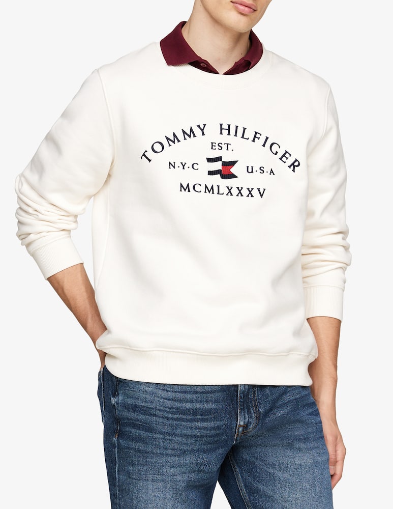 Tommy Hilfiger Felpa girocollo naut arch logo - immagine 1 Tommy Hilfiger Felpa girocollo naut arch logo - immagine 1