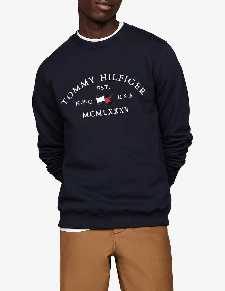 Tommy Hilfiger Felpa girocollo naut arch logo - immagine 1 Tommy Hilfiger Felpa girocollo naut arch logo - immagine 1