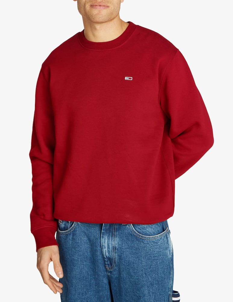 Tommy Jeans Felpa girocollo regular fit con badge laterale - immagine 1