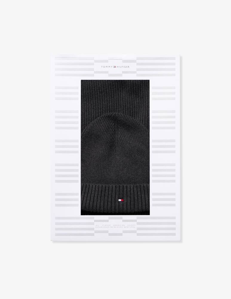 Tommy Hilfiger Set cappello beanie e sciarpa flag pima cotton - immagine 1 Tommy Hilfiger Set cappello beanie e sciarpa flag pima cotton - immagine 1