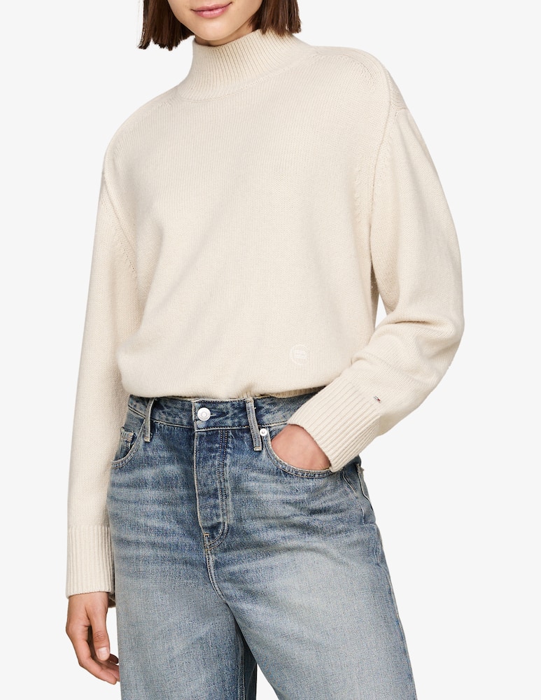 Tommy Hilfiger Maglione a collo alto in misto lana - immagine 1 Tommy Hilfiger Maglione a collo alto in misto lana - immagine 1