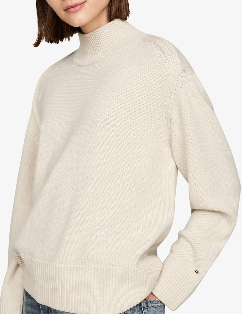 Tommy Hilfiger Maglione a collo alto in misto lana - immagine 4 Tommy Hilfiger Maglione a collo alto in misto lana - immagine 4