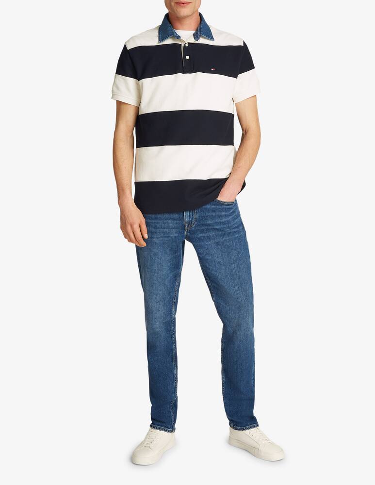 rinascente Tommy Hilfiger Rugby denim collar polo