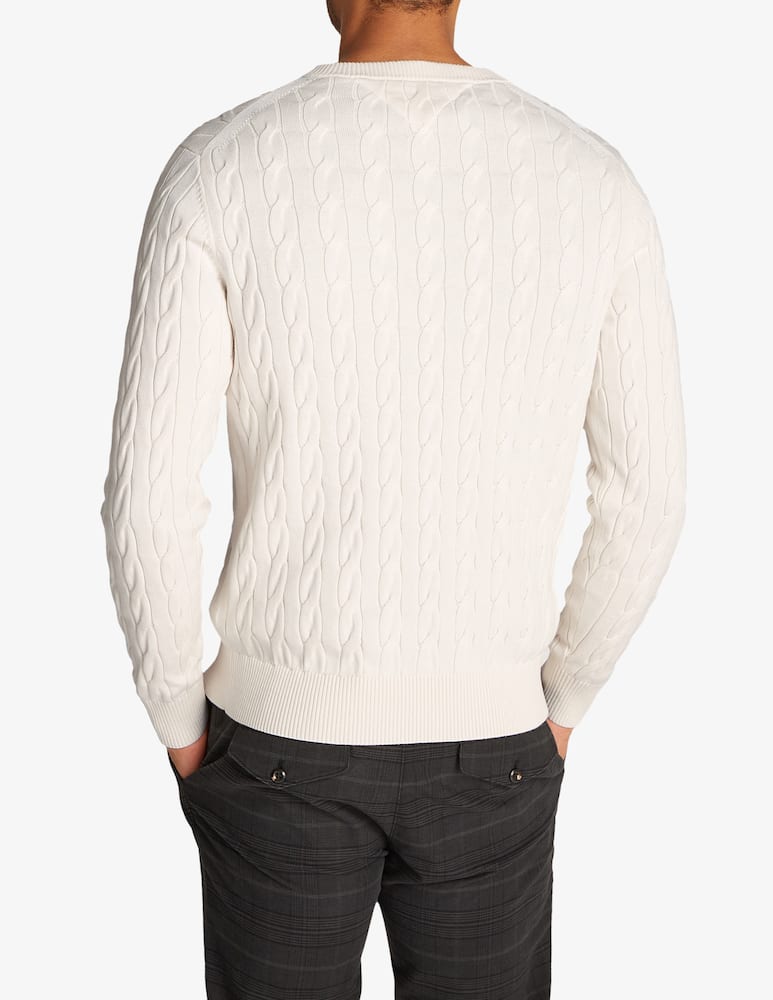 Tommy Hilfiger Maglione a trecce in cotone - immagine 3