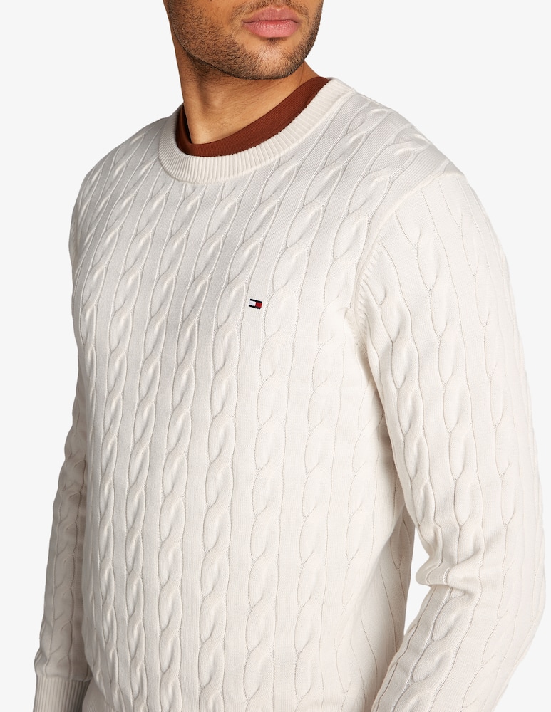 Tommy Hilfiger Maglione a trecce in cotone - immagine 4