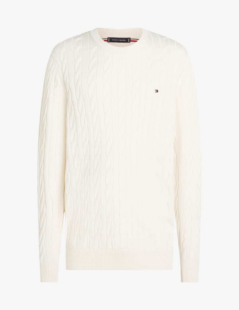 Tommy Hilfiger Maglione a trecce in cotone - immagine 5