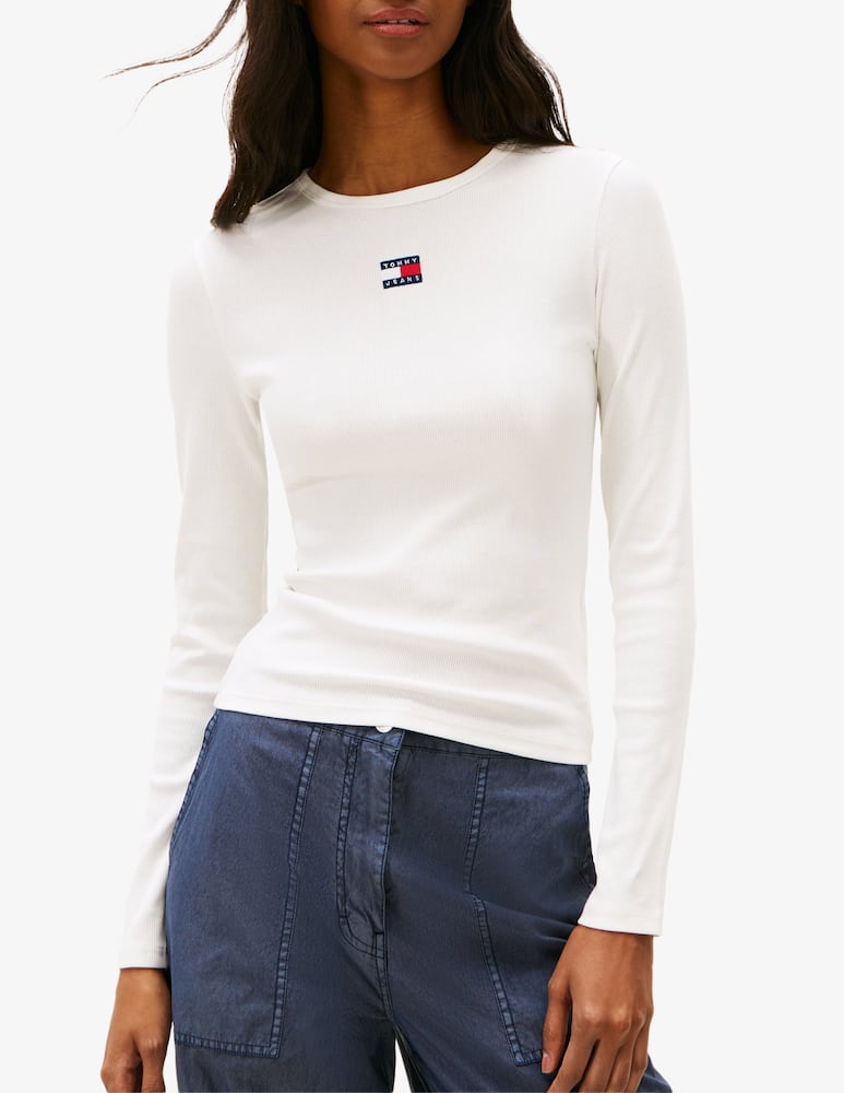 rinascente Tommy Jeans Maglia slim con badge