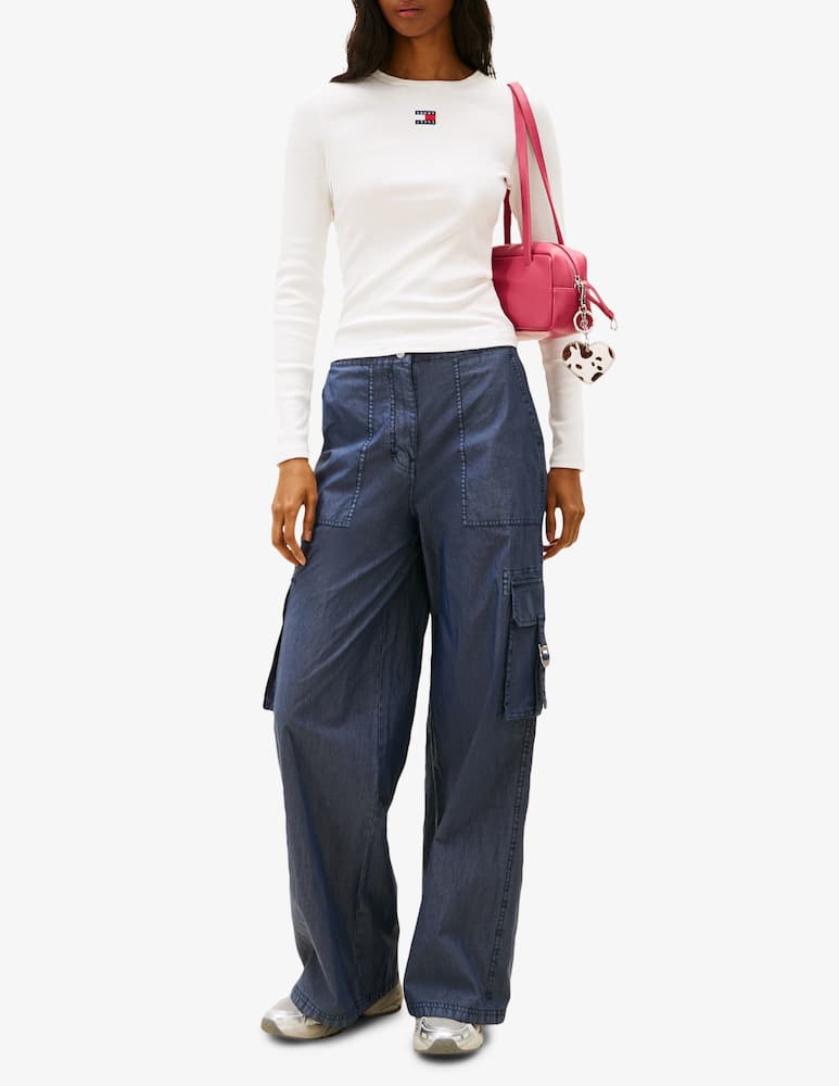 rinascente Tommy Jeans Maglia slim con badge