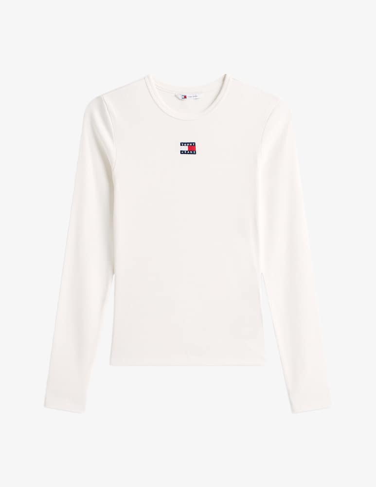 rinascente Tommy Jeans Maglia slim con badge