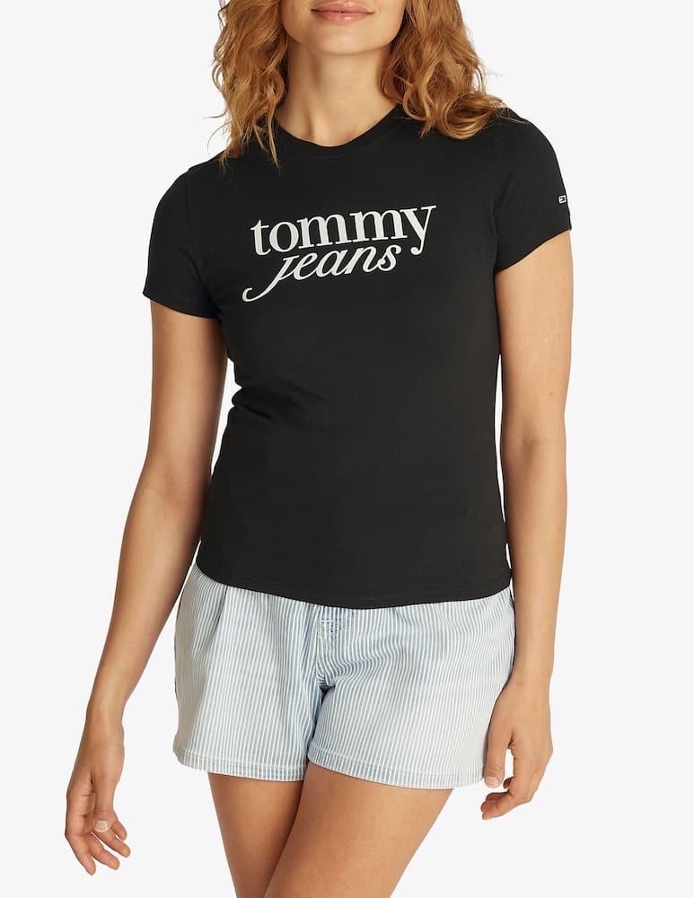Tommy Jeans T-shirt slim Essential TJW - immagine 1 Tommy Jeans T-shirt slim Essential TJW - immagine 1