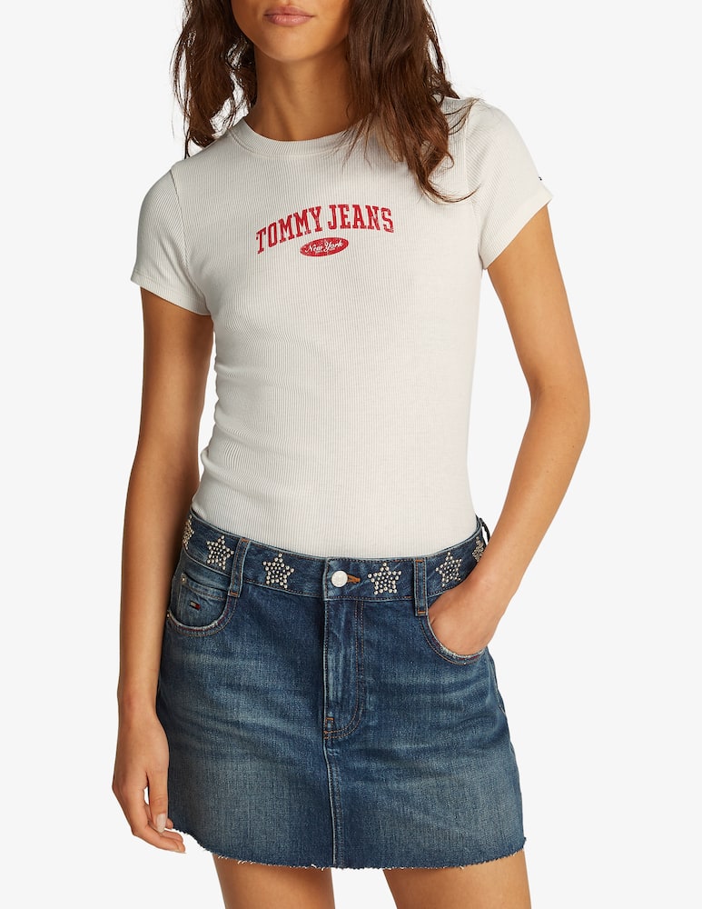 rinascente Tommy Jeans Varsity rib t-shirt