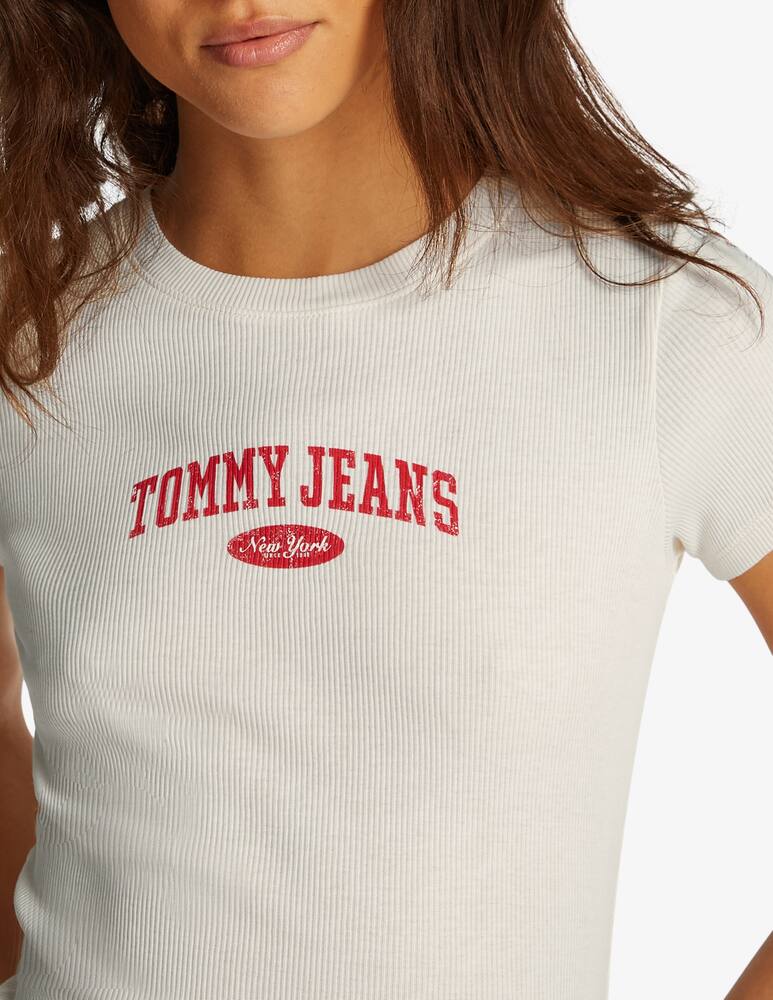 rinascente Tommy Jeans Varsity rib t-shirt
