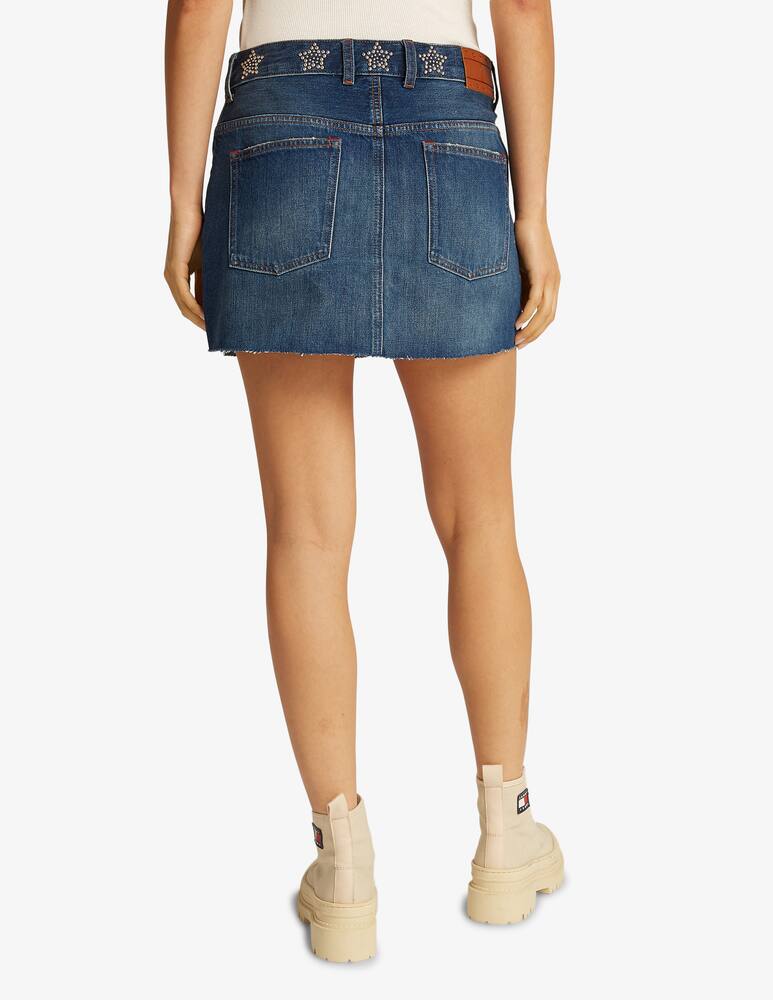 rinascente Tommy Jeans Studded denim mini skirt