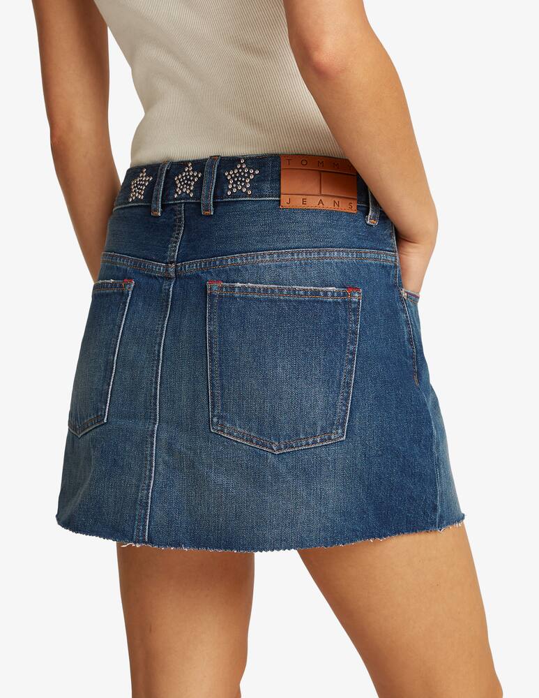 rinascente Tommy Jeans Studded denim mini skirt