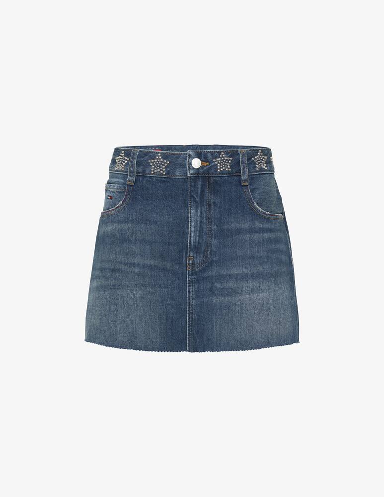 rinascente Tommy Jeans Studded denim mini skirt