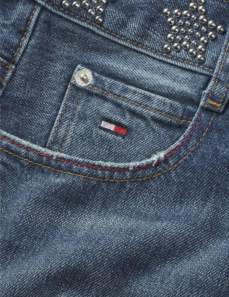 rinascente Tommy Jeans Studded denim mini skirt