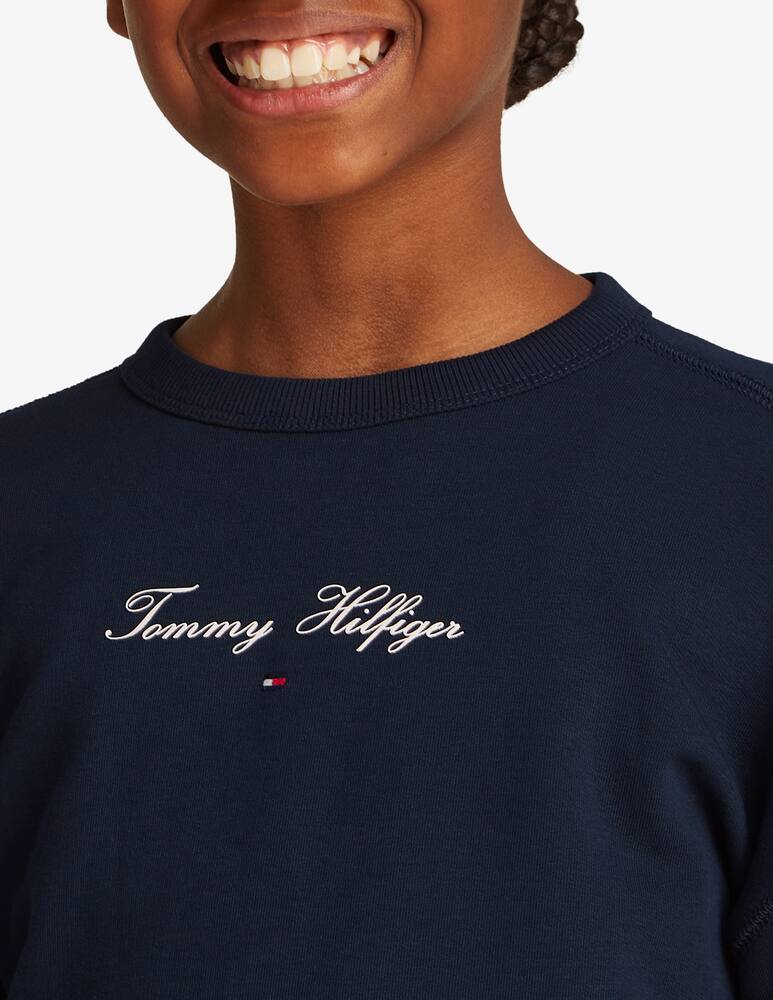 rinascente Tommy Hilfiger Felpa logo corsivo