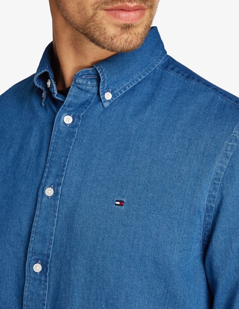 rinascente Tommy Hilfiger Camicia chambray a maniche lunghe