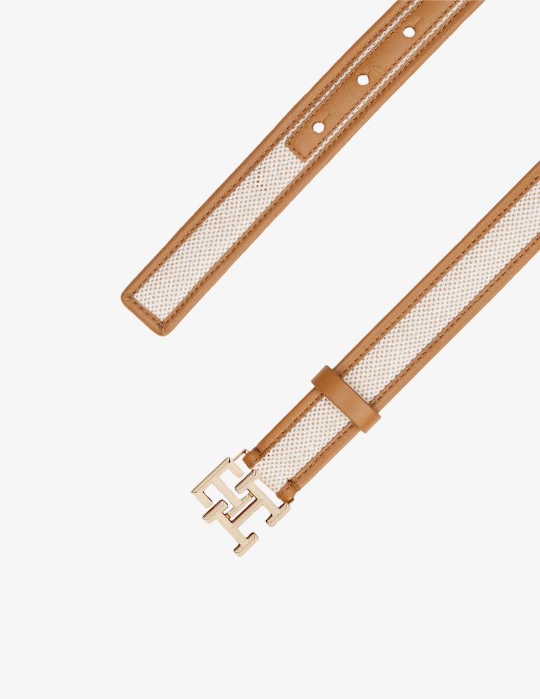rinascente Tommy Hilfiger Cintura logo in canvas
