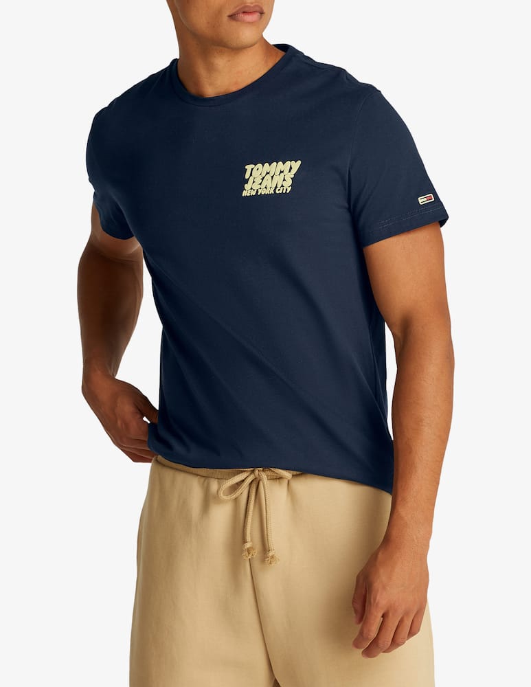 Tommy Jeans T-shirt slim stampa bubble - immagine 1 Tommy Jeans T-shirt slim stampa bubble - immagine 1