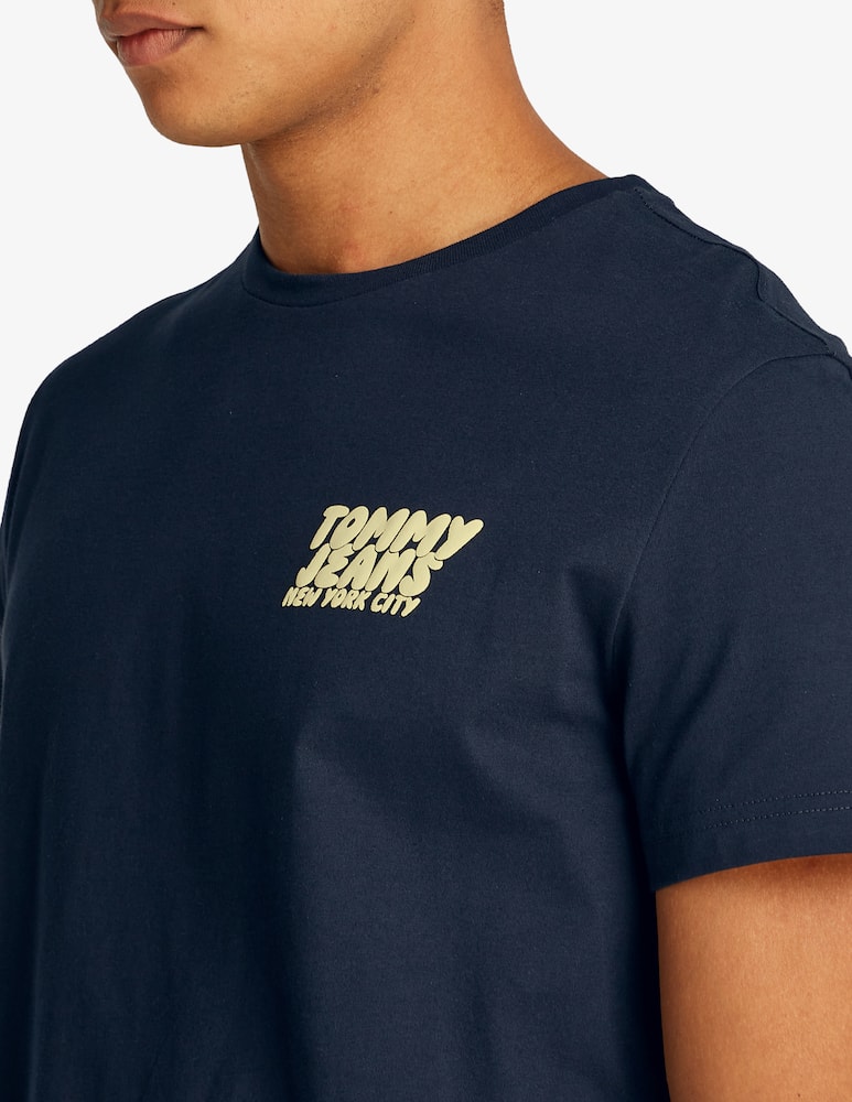 Tommy Jeans T-shirt slim stampa bubble - immagine 4 Tommy Jeans T-shirt slim stampa bubble - immagine 4