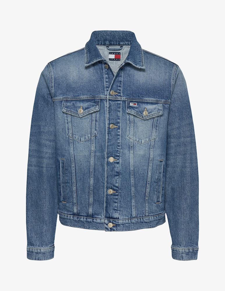 rinascente Tommy Jeans Trucker retro logo jacket