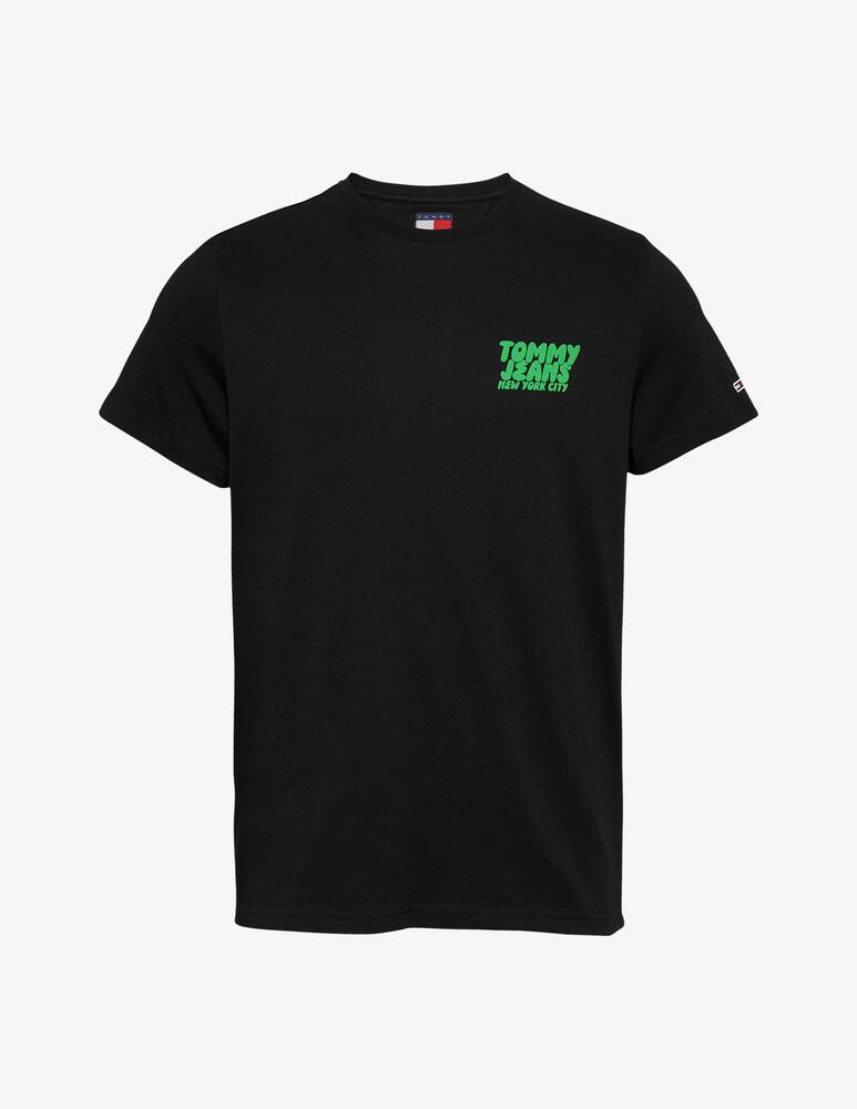 rinascente Tommy Jeans T-shirt slim con stampa bubble