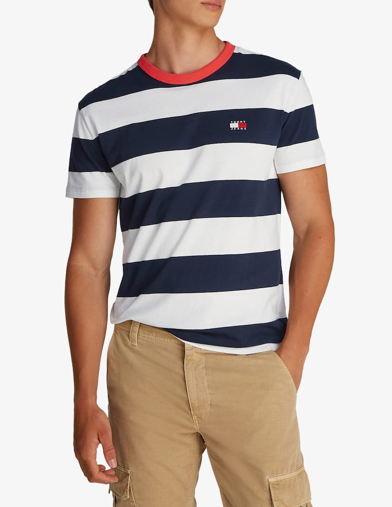Tommy Jeans Striped crewneck t-shirt - picture 1 Tommy Jeans Striped crewneck t-shirt - picture 1
