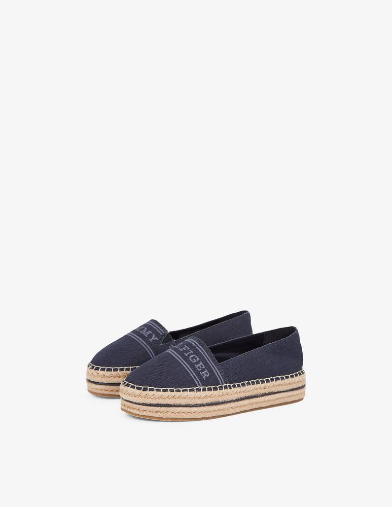 rinascente Tommy Hilfiger Canvas platform espadrilles