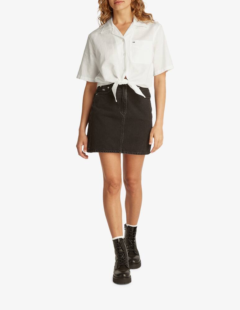 rinascente Tommy Jeans Camicia lino con nodo Tommy