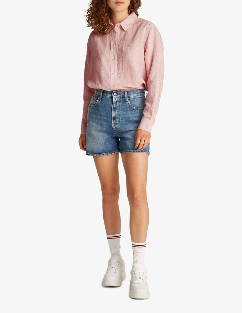 rinascente Tommy Jeans Linen relaxed shirt