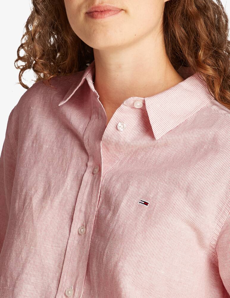rinascente Tommy Jeans Linen relaxed shirt
