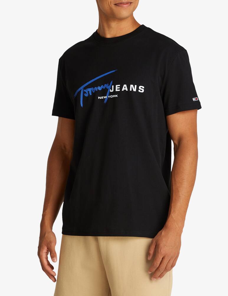 Tommy Jeans T-shirt con logo frontale - immagine 1 Tommy Jeans T-shirt con logo frontale - immagine 1