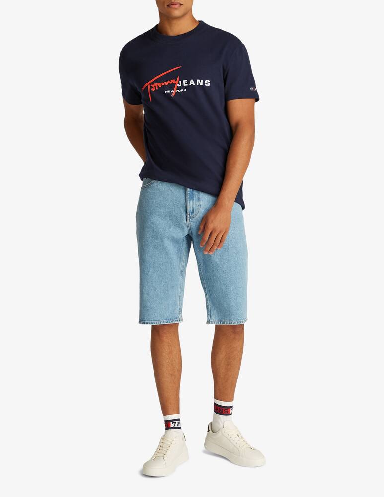 rinascente Tommy Jeans T-shirt logo firma petto