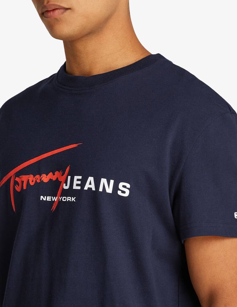 rinascente Tommy Jeans T-shirt logo firma petto