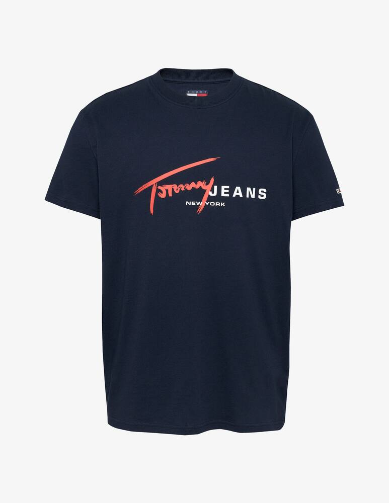 rinascente Tommy Jeans T-shirt logo firma petto
