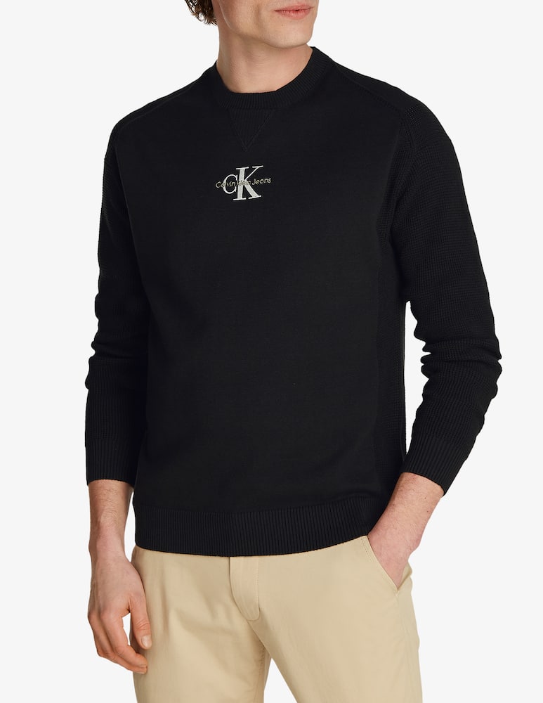 Calvin Klein Jeans Maglia maniche lunghe regular fit monologo - immagine 1 Calvin Klein Jeans Maglia maniche lunghe regular fit monologo - immagine 1