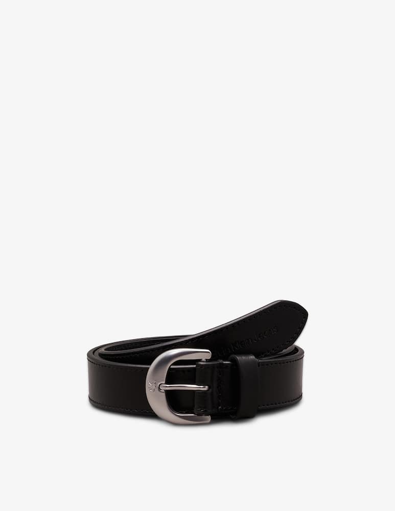 Calvin Klein Jeans Cintura in pelle classic round 25mm - immagine 1 Calvin Klein Jeans Cintura in pelle classic round 25mm - immagine 1
