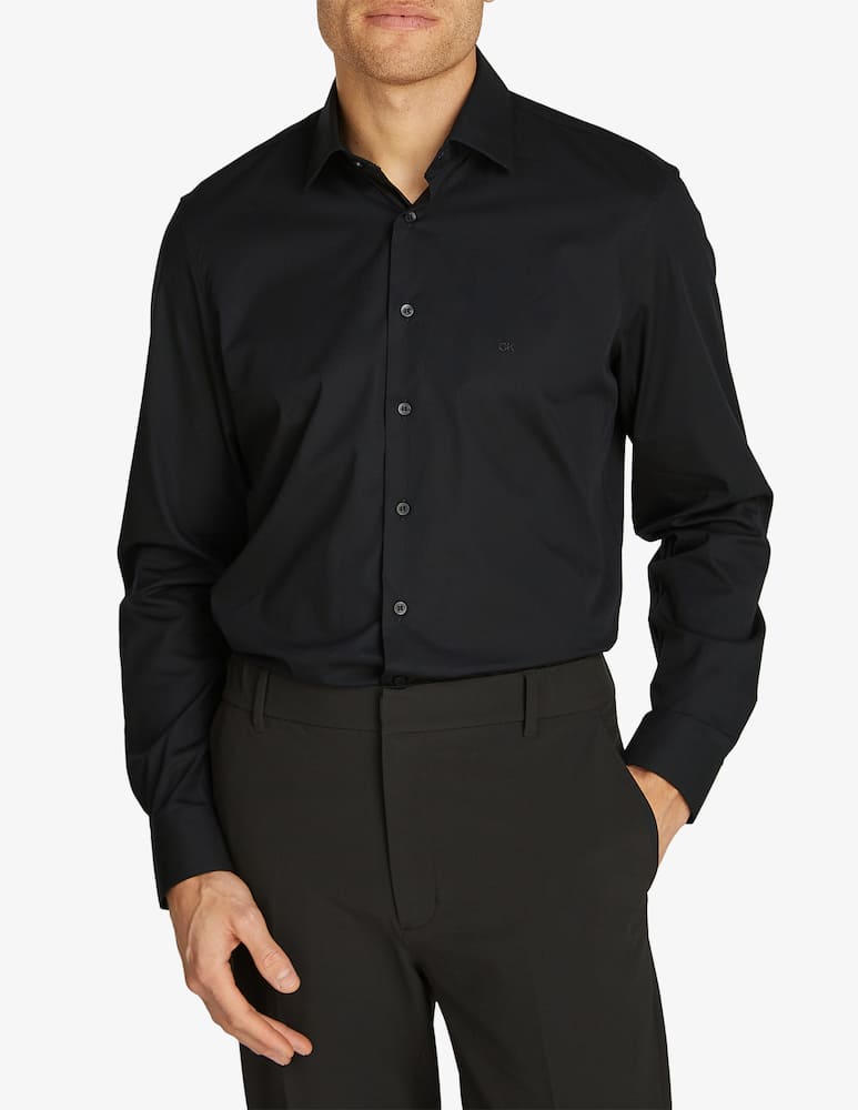 Calvin Klein Camicia poplin stretch regular fitted - immagine 1 Calvin Klein Camicia poplin stretch regular fitted - immagine 1