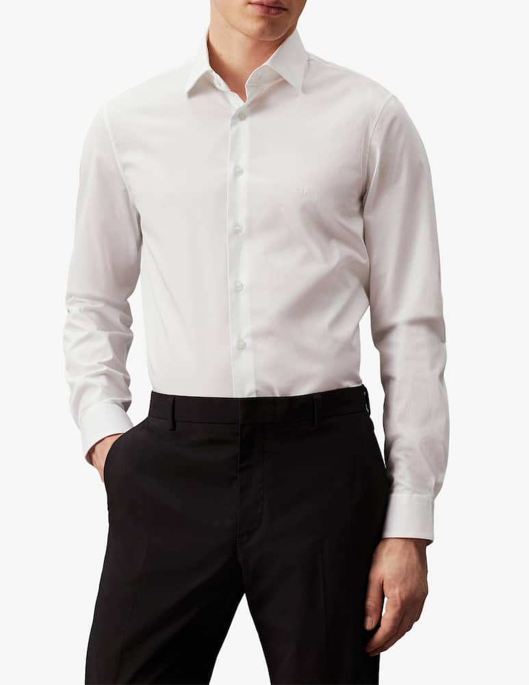 Calvin Klein Camicia poplin stretch regular fitted - immagine 1 Calvin Klein Camicia poplin stretch regular fitted - immagine 1
