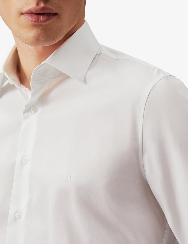 Calvin Klein Camicia poplin stretch regular fitted - immagine 3 Calvin Klein Camicia poplin stretch regular fitted - immagine 3