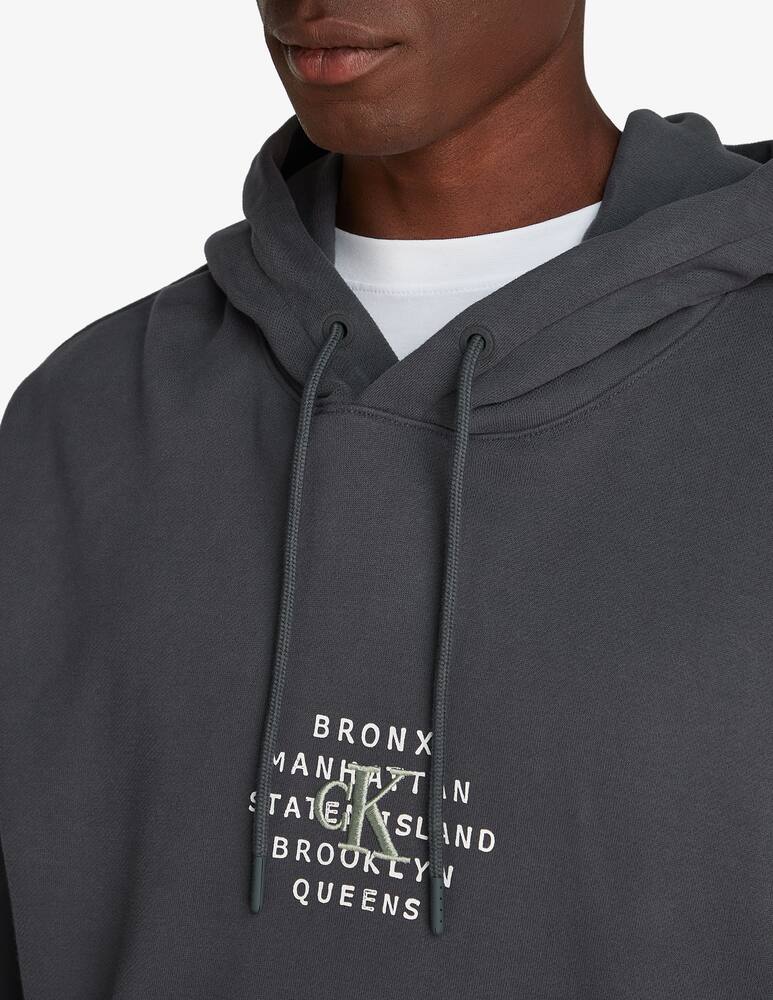 rinascente Calvin Klein Jeans Felpa con cappuccio logo centro