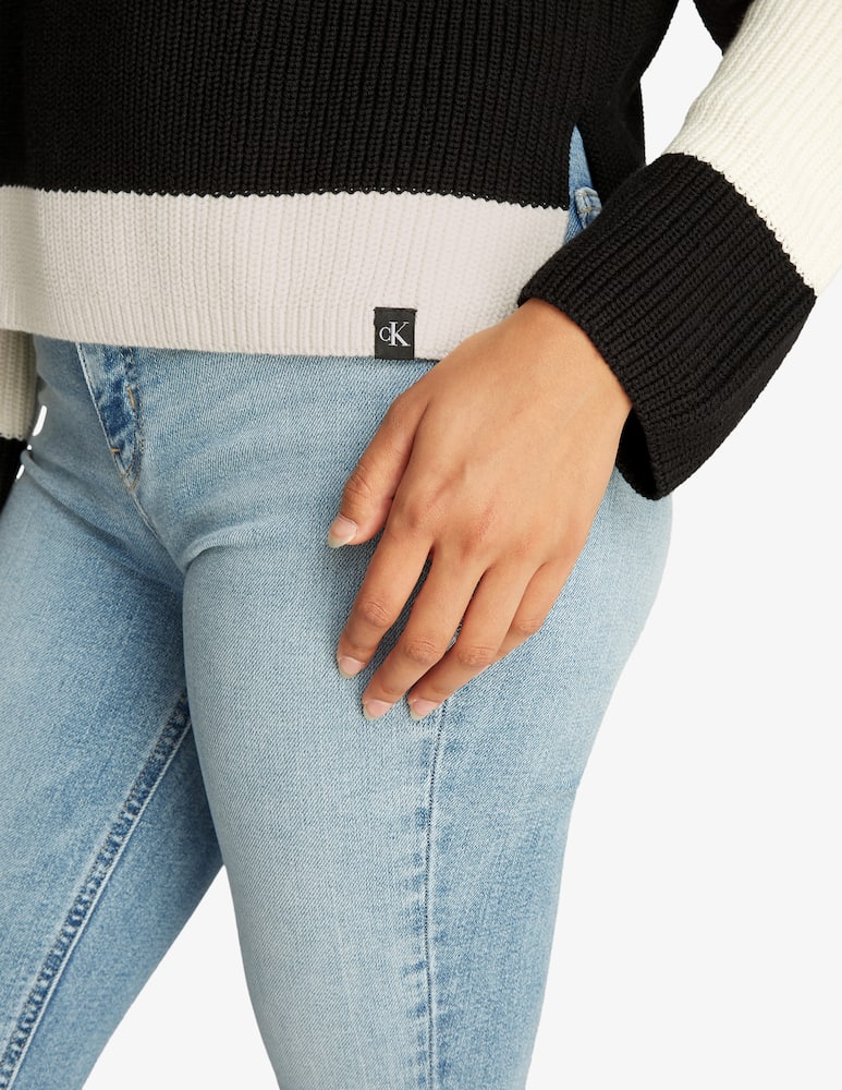 Calvin Klein Jeans Maglione a collo alto in cotone - immagine 4 Calvin Klein Jeans Maglione a collo alto in cotone - immagine 4