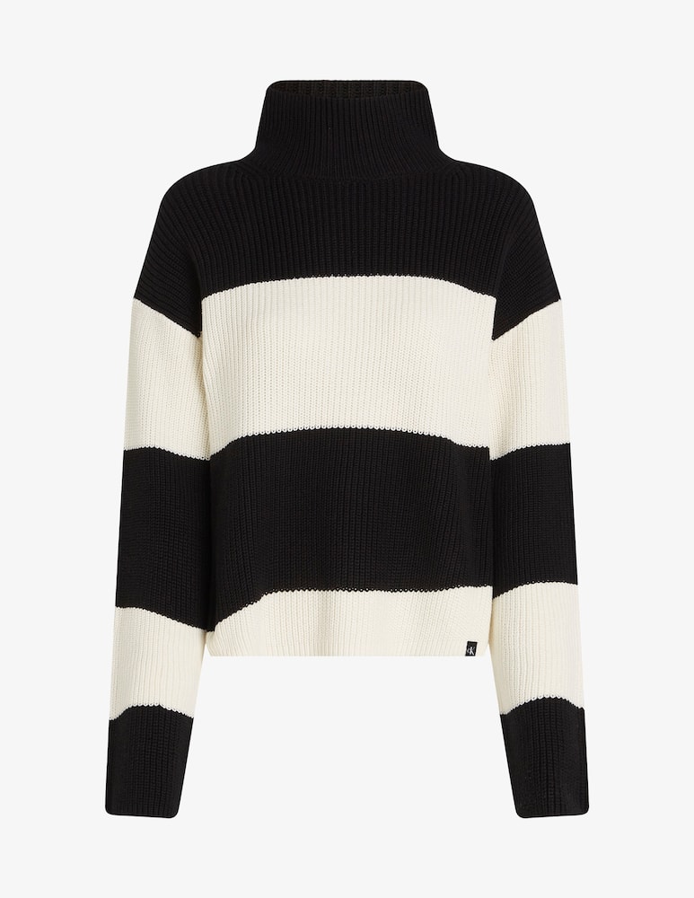 Calvin Klein Jeans Maglione a collo alto in cotone - immagine 5 Calvin Klein Jeans Maglione a collo alto in cotone - immagine 5