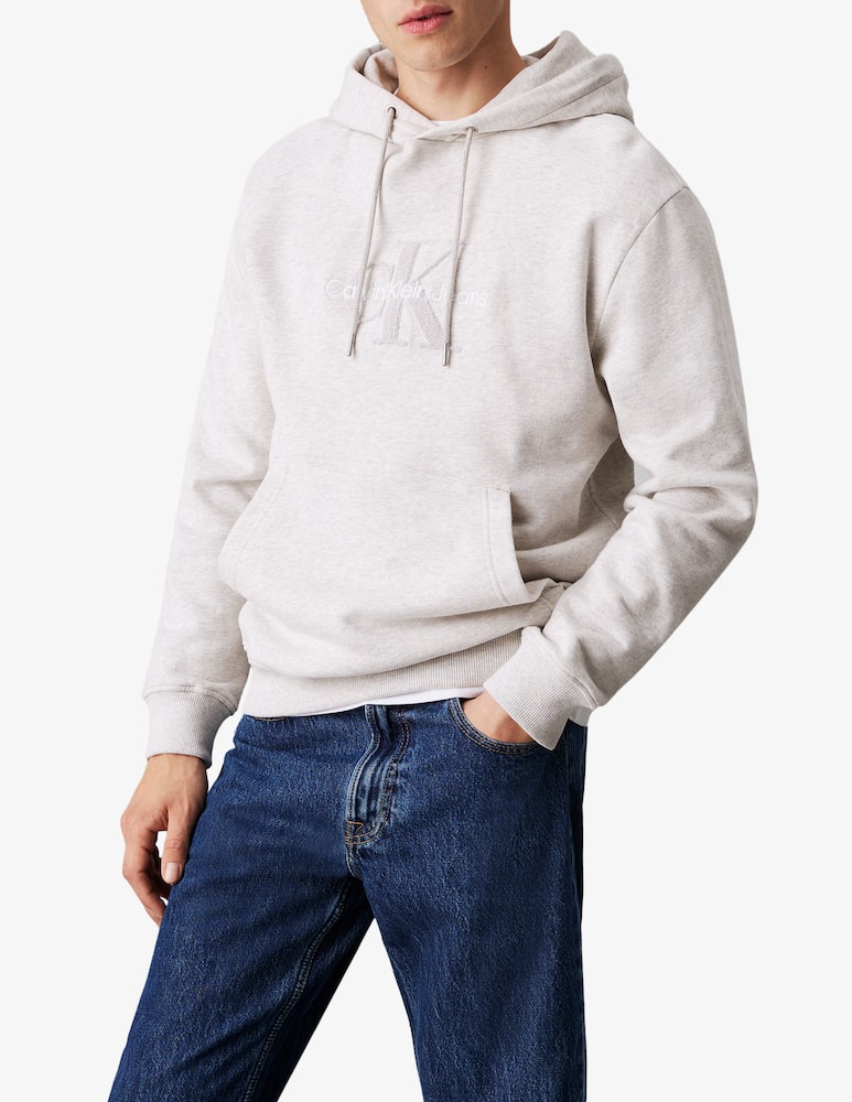 Calvin Klein Jeans Felpa con cappuccio logo chenille - immagine 1 Calvin Klein Jeans Felpa con cappuccio logo chenille - immagine 1