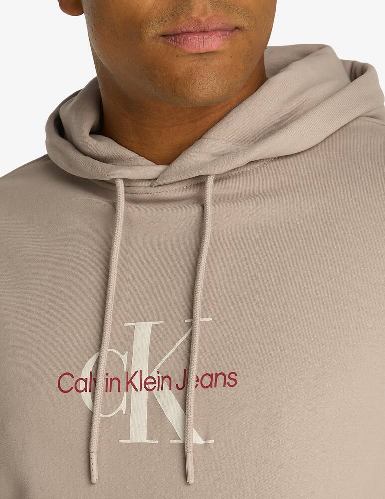 rinascente Calvin Klein Jeans Felpa con cappuccio big logo distressed
