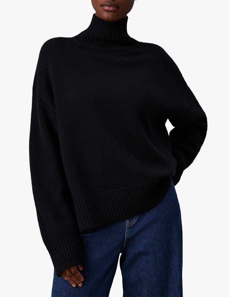 Calvin Klein Basic cashmere blend turtleneck - picture 1 Calvin Klein Basic cashmere blend turtleneck - picture 1