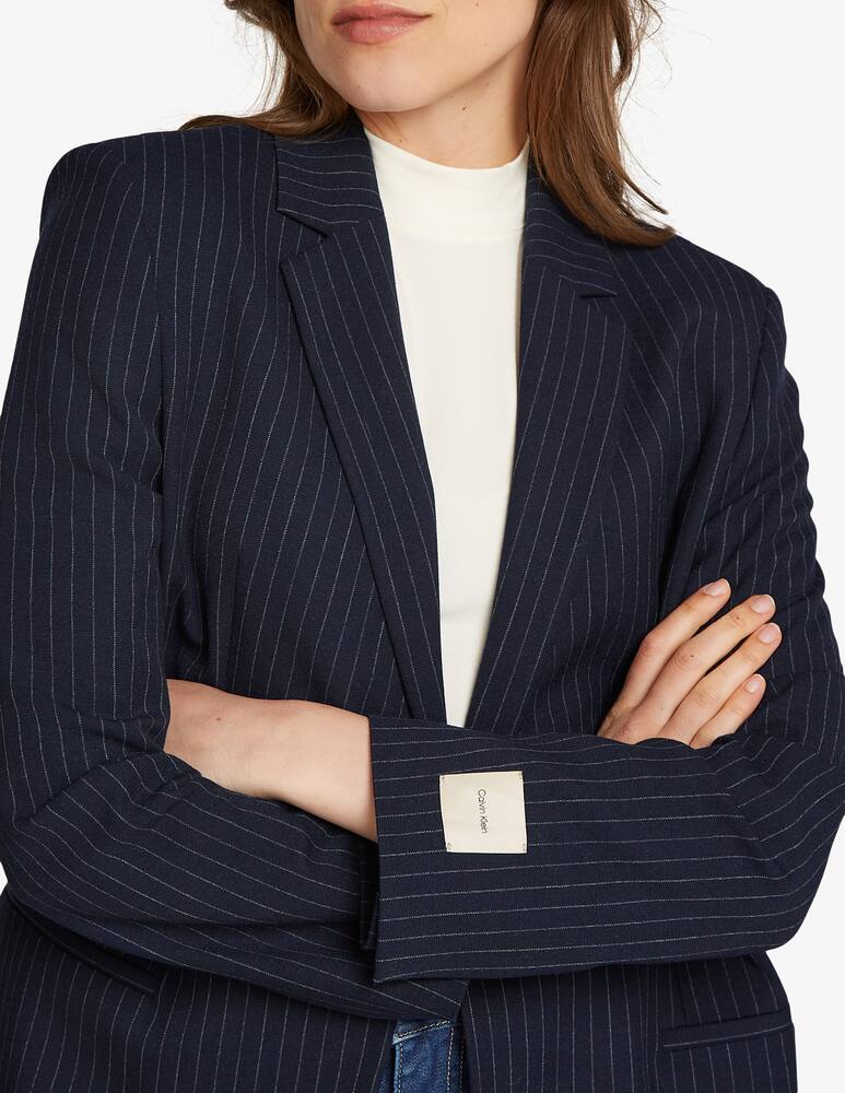 rinascente Calvin Klein Blazer 1 bottone gessato